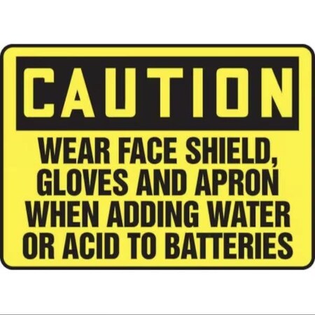 Accuform OSHA CAUTION SAFETY SIGN HAZARDOUS MCHL675VA MCHL675VA